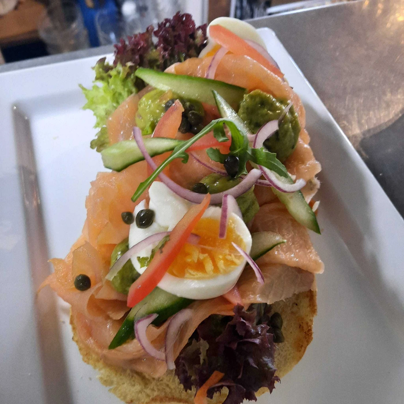 Salmon & Egg Toast