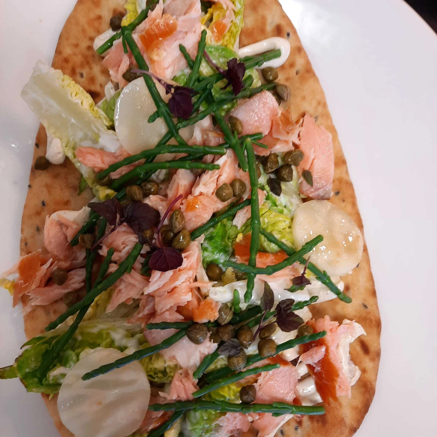 Salmon Flatbread